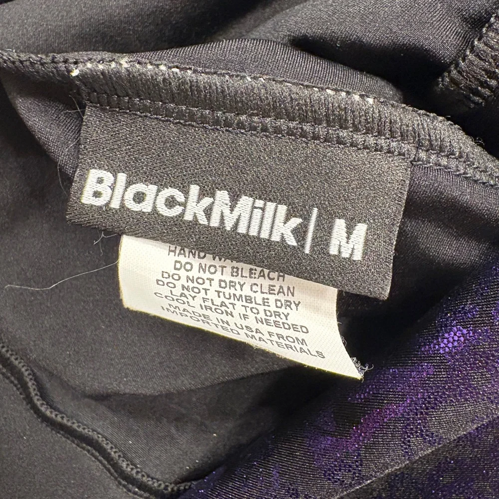 Blackmilk Reversible Geometric Floral Violet Skater Mini Dress - Picture 7 of 7